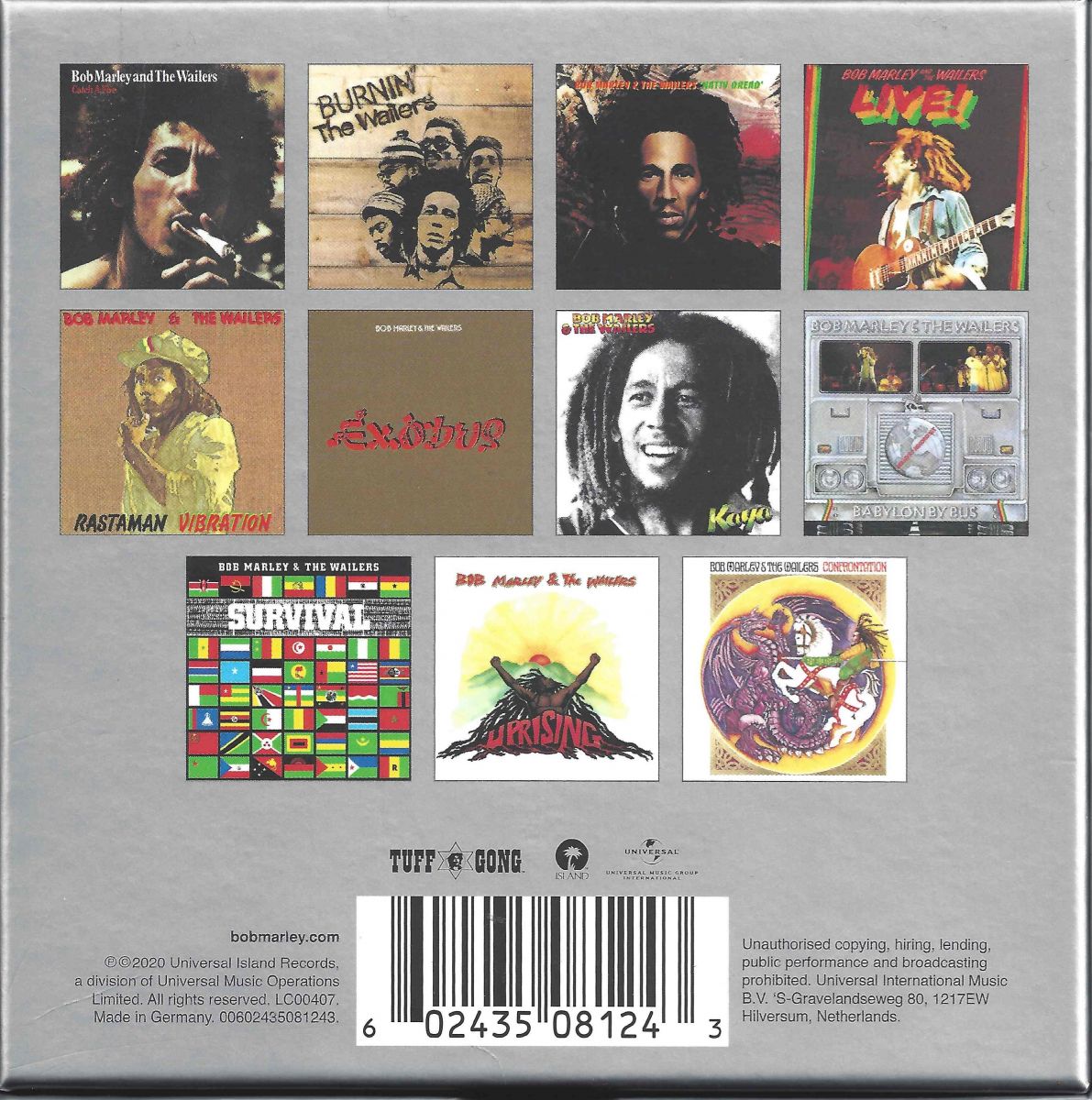 Bob Marley & The Wailers - Complete Island Recordings 11-cd Box ...